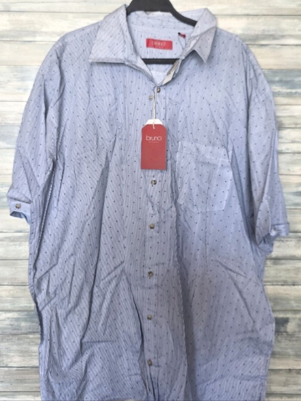 Relaxed Light Blue Short-Sleeve Button-Down Shirt - Picture 3 of 5